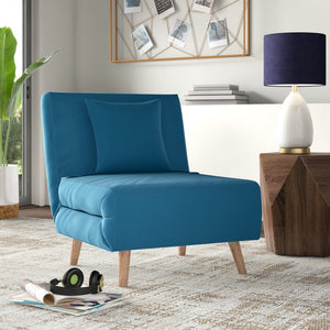 30.71" Convertible Chair in Teal #9620