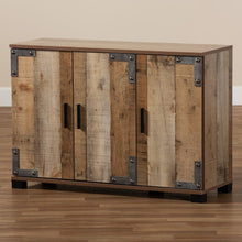 Load image into Gallery viewer, Wood 12 Pair Shoe Storage Cabinet
