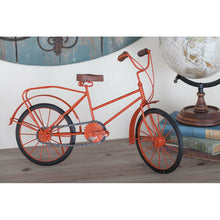 Load image into Gallery viewer, Lorrona Metal/Wood Bicycle Sculpture 7677
