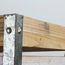 Load image into Gallery viewer, 18&quot; H x 15&quot; W x 15&quot; D Wooden Metal Storage Solid Wood Crate
