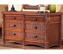 Load image into Gallery viewer, Brown Woodlake 6 Drawer Double Dresser SB1781
