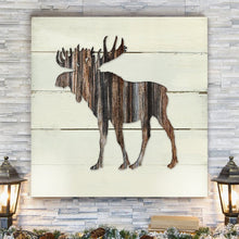 Load image into Gallery viewer, 40&quot; H x 40&quot; W x 1.5&quot; D Brown &#39;Woodland Moose&#39; Graphic Art Print on Canvas 1593AH

