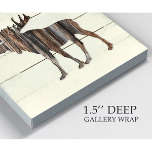 40" H x 40" W x 1.5" D Brown 'Woodland Moose' Graphic Art Print on Canvas 1593AH