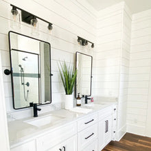 Load image into Gallery viewer, 25&quot; x 36&quot; Matte Black Woodvale Metal Framed Wall Mounted Bathroom / Vanity Mirror
