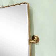Load image into Gallery viewer, 25&quot; x 36&quot; Brushed Gold Woodvale Metal Framed Wall Mounted Bathroom / Vanity Mirror
