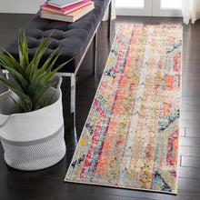 Load image into Gallery viewer, Wooler Southwestern Area Rug in Blue / Orange, Runner 2&#39;2&quot; x 8&#39;
