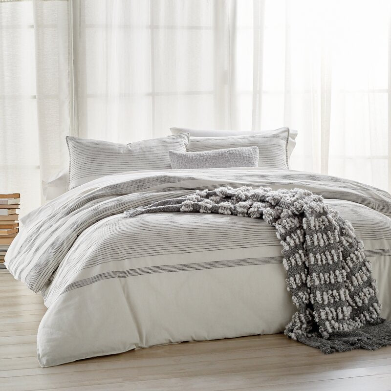 Full/Queen Woven Stripe Single Duvet Cover GL142