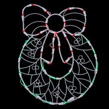 Load image into Gallery viewer, Wreath 35 Light Lighted Window Décor, Set of 2 7804RR
