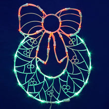 Load image into Gallery viewer, Wreath 35 Light Lighted Window Décor, Set of 2 7804RR
