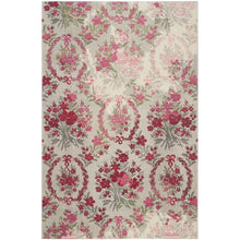 Load image into Gallery viewer, Wulfsohn Floral Area Rug in Ivory/Pink Rectangle
