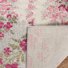 Load image into Gallery viewer, Wulfsohn Floral Area Rug in Ivory/Pink Rectangle
