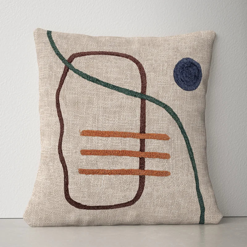 Wythe Cotton Throw Pillow Cover & Insert