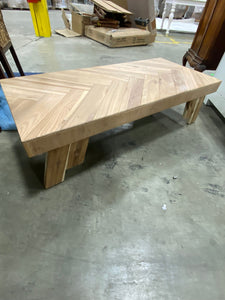 Chevon Wood Low Profile Coffee Table