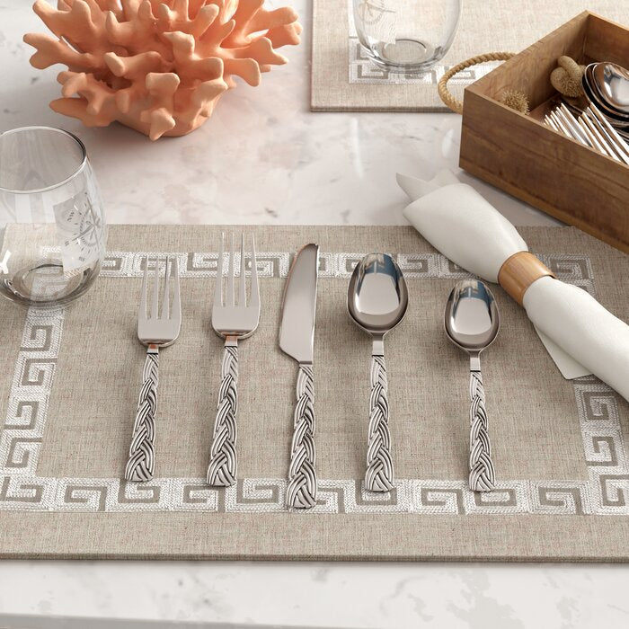 Xerovounos Mirror 40 Piece Flatware Set, Service for 4 #1750HW