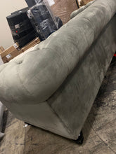 Load image into Gallery viewer, Eufaula 87&quot; Genuine Leather Rolled Arm Chesterfield Sofa
