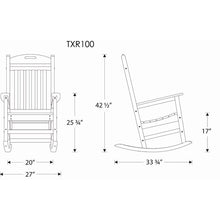 Load image into Gallery viewer, Rainforest Canopy Yacht Club Rocking Chair MRM1770
