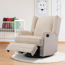 Load image into Gallery viewer, Yepez Manual Swivel Recliner Beige MH14
