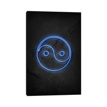 Load image into Gallery viewer, 12" H x 8" W x 0.75" D Yin Yang Neon by - Gallery-Wrapped Canvas Giclée CG344
