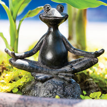 Load image into Gallery viewer, Yoga Frog Statue
