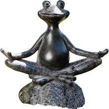 Load image into Gallery viewer, Yoga Frog Statue
