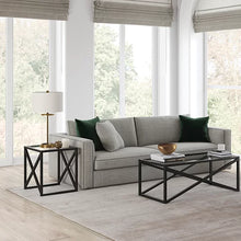 Load image into Gallery viewer, Yosef 22&#39;&#39; Tall Glass Sled End Table
