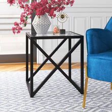 Load image into Gallery viewer, Yosef 22&#39;&#39; Tall Glass Sled End Table
