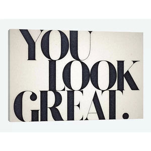 12" H x 18" W x 0.75" D You Look Great by 33 Broken Bones - Wrapped Canvas Gallery-Wrapped Canvas Giclée