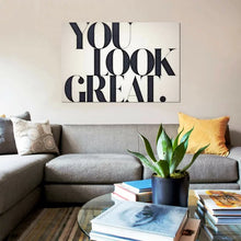 Load image into Gallery viewer, 12&quot; H x 18&quot; W x 0.75&quot; D You Look Great by 33 Broken Bones - Wrapped Canvas Gallery-Wrapped Canvas Giclée
