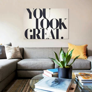 12" H x 18" W x 0.75" D You Look Great by 33 Broken Bones - Wrapped Canvas Gallery-Wrapped Canvas Giclée