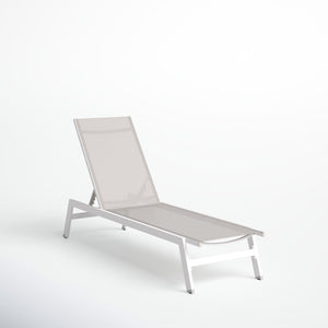 Yves Outdoor Metal Chaise Lounge