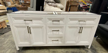 Load image into Gallery viewer, Laney 72 in. W Bath Vanity in White BASE ONLY.
