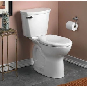 AMERICAN STANDARD 1.28/1.60 gpf, Gravity Fed, Floor Mount, Elongated, Toilet Bowl, White 1322AH