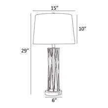 Load image into Gallery viewer, Zack 29&quot; Gold Table Lamp Set with USB (Set of 2)
