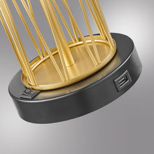 Load image into Gallery viewer, Zack 29&quot; Gold Table Lamp Set with USB (Set of 2)

