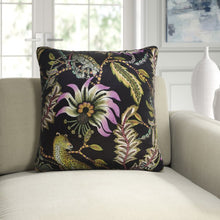 Load image into Gallery viewer, Night Zambezi Velvet Square Pillow Cover &amp; Insert By Ardmore Design
