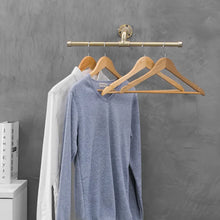 Load image into Gallery viewer, Zarmig Gold Metal Wall Mounted Clothes Rack
