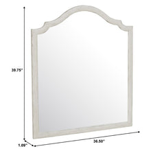 Load image into Gallery viewer, Zayn Modern and Contemporary White Distressed Wall Mirror, #6410

