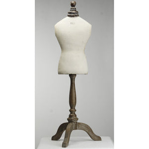 30" H x 11" W x 9" D Brown/White Zentique Dress Form (Part number: WF368201FI) 1386AH