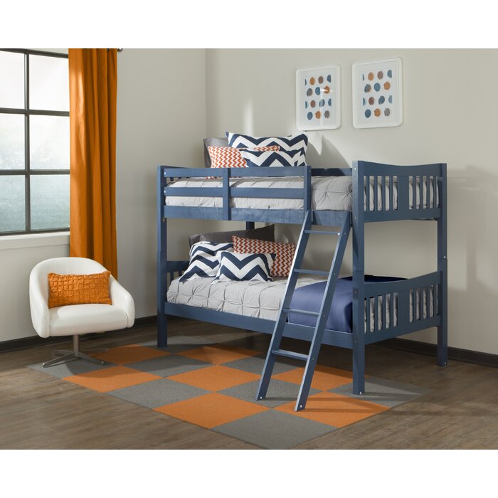 Navy Twin over Twin Bunk Bed #9549