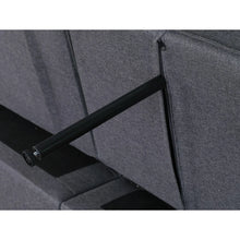 Load image into Gallery viewer, Linen Convertible Armless Sleeper Loveseat
