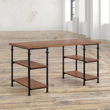 Load image into Gallery viewer, Rustic Oak Zona Solid Wood Desk 5869RR
