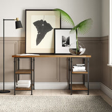 Load image into Gallery viewer, Rustic Oak Zona Solid Wood Desk 5869RR
