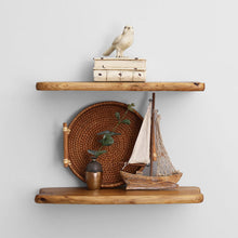 Load image into Gallery viewer, Zuzia Cedar Solid Wood Floating Shelf (Set of 2)
