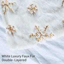 Load image into Gallery viewer, 30 inch Snowflake Christmas Tree Skirt Ornament Diameter Christmas Decoration New Year Party Supply
