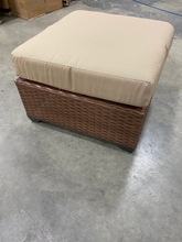 Load image into Gallery viewer, Outdoor Wicker Rattan Ottoman Brick Brown/Tan(2127RR)
