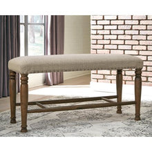 Load image into Gallery viewer, Signature Design by Ashley Lettner Tan/Brown Extra Large Upholstered Dining Room Bench #2482HW
