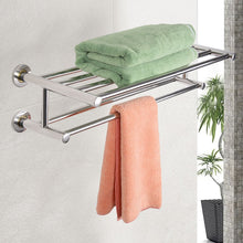 Load image into Gallery viewer, Wall Mounted Bathroom Towel Rack: Chrome (SB1168)
