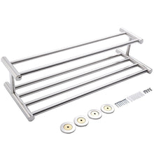 Load image into Gallery viewer, Wall Mounted Bathroom Towel Rack: Chrome (SB1168)
