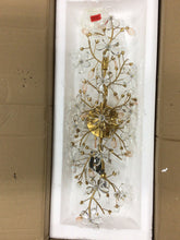 Load image into Gallery viewer, Cheshire Gold Leaf Four-Light Wall Sconce

