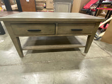 Load image into Gallery viewer, Ashford 40&quot; Reclaimed Wood Coffee Table with Storage Shelf and Two Drawers - 40&quot;L x 25&quot;W x 20&quot;H - Grey 7691RR-OB
